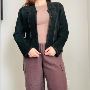 VTG 90’s Mertillo Black Suede Jacket